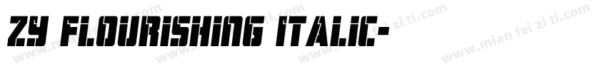 ZY Flourishing Italic字体转换
